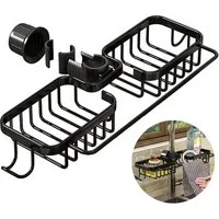 MOPUEA Küchenspüle Küchenspüle Caddy Organizer über Wasserhahn hängen Abfluss Rack