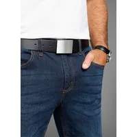 Man's World Koppelgürtel mit zeitloser mattsilberne Koppelschließe bis Gr. 135 - NEW