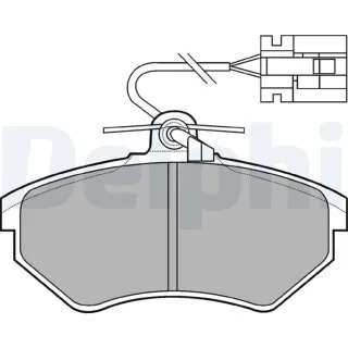 Delphi Bremsbel?ge vorne VW Corrado Golf 3 Vento