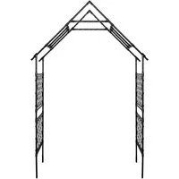 GarveeMore Spalier 240x120cm Gartenbogen Metall, Rankgitter für Kletterpflanze, Torbogen, Gartenbogen, Hochzeiten im Freien und Dekoration