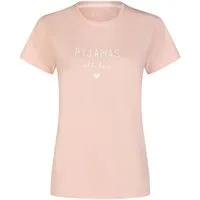 By Louise Pyjamaoberteil Damen Pyjamashirt mit kurzem Arm (1-tlg) Baumwolle