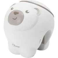 Chicco Nachtlicht Projektor Eisbär, beige, Deckenprojektion, Einschlafhilfe, Farbwechsel, Melodien, Nachtlichtfunktion, ohne Leuchtmittel, Farbwechsler, mit Projektor und Soundfunktion