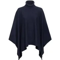 Highmoor Poncho Strickponcho mit Rollkragen
