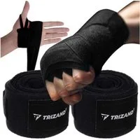 Trizand Boxbandagen 2 Stück Elatische Boxbandagen Handbandagen 2x 4m (Boxbandagen-Set, 1 Paar Boxbandagen 4 M), Robuste Baumwolle, verhindert Abschürfungen,