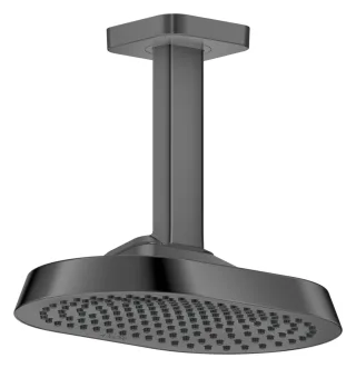 Hansgrohe AXOR ShowerSphere Kopfbrause 250/160 1jet EcoSmart mit Deckenanschluss, Polished Black Chr 39764330