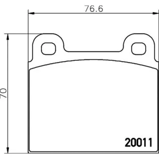 Hella Bremsbel?ge hinten Alfa Romeo BMW Ferrari Mercedes Opel Porsche