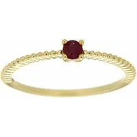 Firetti Goldring Schmuck Geschenk Gold 333 Damenring Goldring Edelstein Farbstein, mit Rubin