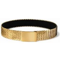 COLLEZIONE ALESSANDRO Taillengürtel Krokolux elastischer Schuppengürtel in Gold