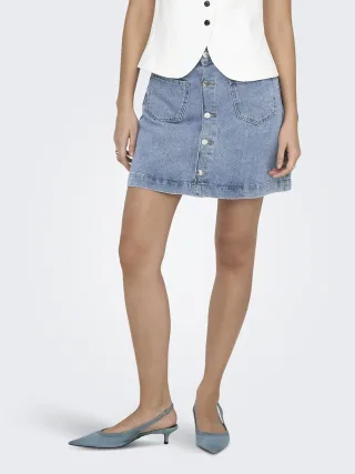 ONLY - ONLAMAZING HW SKIRT TAI DNM NOOS Light Blue Denim - Gr. - XS