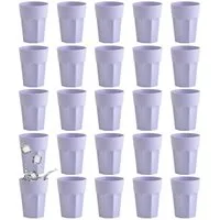 Engelland Becher Kunststoffbecher in modernen Pastellfarben, 250 ml, Mehrweg, 25-tlg., Kunststoff, spülmaschinengeeignet, bruchfest, wiederverwendbar, 250 ml, 0,25 Liter