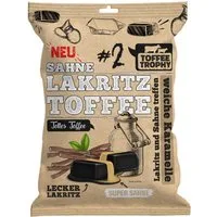 Toffee Trophy Süßigkeit, Toffee Trophy Sahne Lakritz einzeln verpackte weiche Toffees 200g