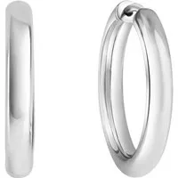 CAÏ Paar Creolen 925/- Sterling Silber rhodiniert