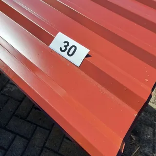 Trapezblech 20/138 | Dach | Anti-Tropf 1000 g/m² | 4 Stück | 3,00 m Länge | Rotbraun ( RAL 8012 )