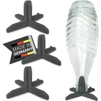 Waldana Flaschenhalter Abtropfgestell (4 Stk) für z.B. SodaStream Flaschen Flaschenständer, (4-St), Spülmaschinengeeignet, Lebensmittelecht, biobasierter Kunststoff