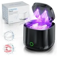 ANYSUN Ultraschallreiniger UV Ultraschallreinigungsgerät Ultraschall-Zahnreinigungsgerät, 24W Mit UV-Licht, zur Desinfektion mit 2 Modi mit Bakterienabtötung.