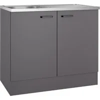 OPTIFIT Spülenschrank OPTImulti Breite 100 cm, Tiefe 60 cm, mit Spülenauflage