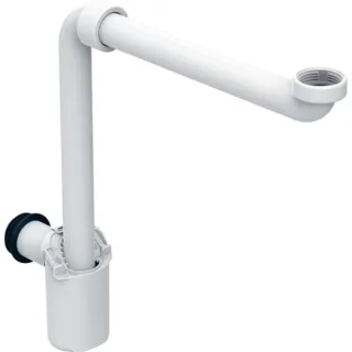 Geberit Tauchrohrsiphon für WB, G1 1/4 d40 Raumsparmodell, Abgang horizontal, 151117111 151117111