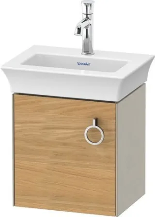 Duravit White Tulip Waschtischunterbau wandhängend Natur Eiche & Taupe Matt & Seidenmatt 384x298x410 WT4250LH560