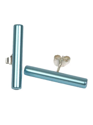 DeMarie Ohrringe eloxiertes Aluminium hellblau