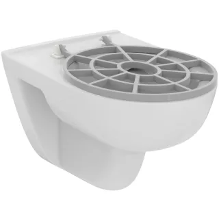 Ideal Standard Fäkalienausguß mit Wand-WC Randlos SmartGuard+ mit Klapprost Weiß, T5720HY T5720HY
