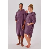 KangaROOS Badeponcho Summer, ideal für Sauna, Spa & im Urlaub, Damen & Herren, Midilänge, Baumwolle, Kapuze, Surfponcho, mit Bauchtasche, 100% Baumwolle, Frottee