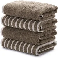 L'Essentiel Maison Handtücher Stripe Melange, Frottee (4-St), 100 % Baumwolle