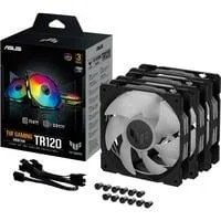 TUF GAMING TR120 ARGB, Gehäuselüfter schwarz/transparent, 3er Pack, 120 mm