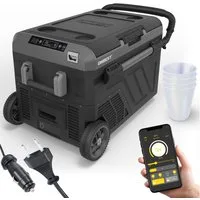 Onbest Kühlbox Kompressor inklusive 4 Trinkbecher mit APP-Steuerung