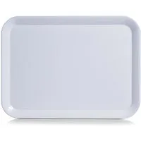 Zeller Present Küchenorganizer-Set Melamintablett, weiß, 43,5 x 32,5 cm