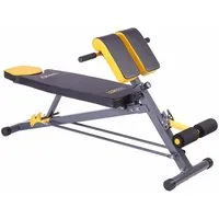 HMS Premium Rückentrainer Trainingsbank Übungsbank 3 in 1, (Spar-Set, 1-tlg., Ganzkörpertraining), Weiche Polsterung und Carbon-Oberfläche sorgen für Rutschfestigkeit