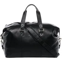 SID & VAIN Reisetasche YALE Weekender groß Handgepäck echt Leder, Reisetasche Duffle Reisegepäck Sporttasche Herren Damen schwarz