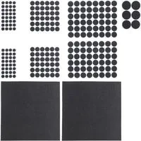 relaxdays Möbelfuß Filzgleiter 240er Pack, schwarz