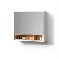 Livinity® Badezimmerspiegelschrank Temo, Weiß, 80 x 72 cm (1-St)