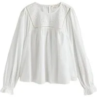 LAURA ASHLEY Langarmbluse Laura Ashley Langarmbluse mit Stickerei (1-tlg)