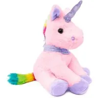 BRUBAKER Kuscheltier Plüsch Einhorn 21 cm (1-St), Stofftier Plüschtier, Plüscheinhorn