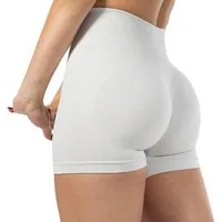 Smilodox Shorts Issy, High Waist Yogashorts mit Scrunch-Effekt, nahtlos, figurformend Push-up, Radlerhose, elastisch, Yoga, Pilates & Training
