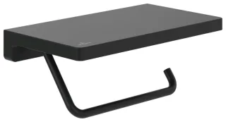 Villeroy & Boch T-Papierhalter m Abl Elements - Striking 200x110x79mm Matt Black TVA152023000K5