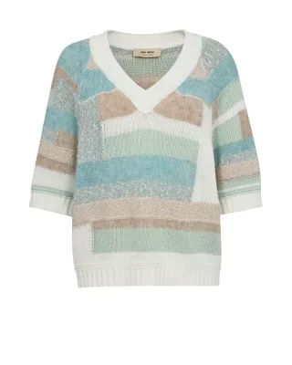 MOS MOSH - MMDaya SS Patch Knit - Gr. - XS