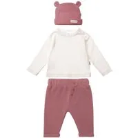 Liliput Erstausstattungspaket 3er-Pack mit Hose, Langarmshirt und Bärchenmütze
