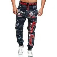L.gonline Jogginghose Herren JoggingHOSE lang, Trainingshose Baumwolle, Sporthose mit (Sweatpants, 1-tlg) mit elastischem Bund