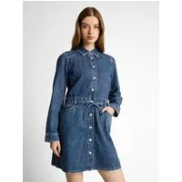 TOM TAILOR Denim Jeanskleid Langarm mit Jeansgürtel