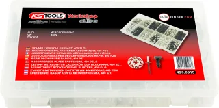 KS Tools Befestigungs-Clip-Satz - Schnellverschluss, 400-tlg - 420.0915