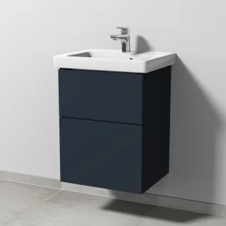 Sanipa 3way Waschtischunterbau zu Villeroy & Boch Subway 2.0 Waschtisch mit 2 Auszügen, Marine-Matt SP6101R