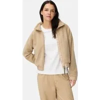 camel active Blouson mit Stehkragen und 2-Wege-Reißverschluss Langarm Markenlabel