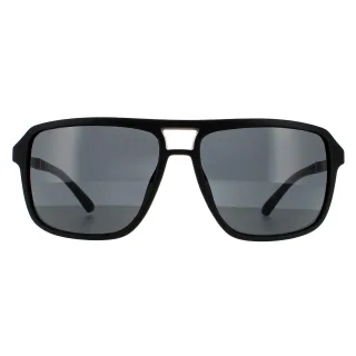 Guess Square Unisex Matte Black Smoke Grey Sonnenbrille
