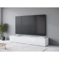 OTTO home Lowboard Denver 250 cm für bis zu 98-Zoll TVs - Weltmeisterschaft im XXL Format, Wahlweise mit oder ohne offenes Fach in der Mitte