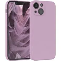 EAZY CASE Handyhülle für Apple iPhone 13 Mini Hülle Silikon 5,4 Zoll, Hülle mit Kameraschutz handycover Soft Smart Slimcover Lila / Flieder