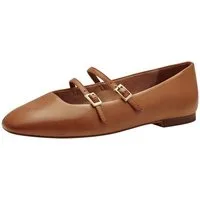 Tamaris TOUCH-IT, ANTIslide aus Leder kein Absatz Riemchenballerina TOUCH-IT