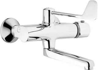 Hansa Waschtisch/Spültisch-Thermostat Wand-Mont. Hansatempra 0838 Ausld. 270mm m. Ausl.-Entl. verchr 8385292