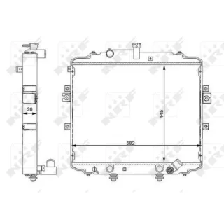 NRF Motork?hler gel?tet Hyundai H100 2,5